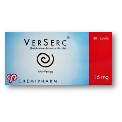 Verserc 16 mg ( Betahistine ) 30 tablets